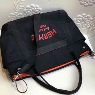 Hermes Black Functional Grooming Bag