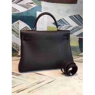 Hermes Cafe Clemence Kelly 35cm Handmade Bag