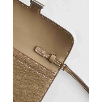Hermes Constance To Go Wallet in Taupe Epsom Calfskin