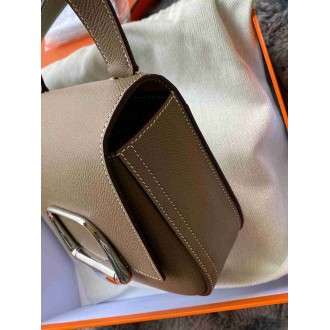 Hermes Della Cavalleria II Mini Bag in Taupe Epsom Calfskin