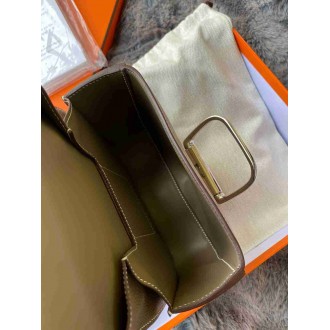 Hermes Della Cavalleria II Mini Bag in Taupe Epsom Calfskin