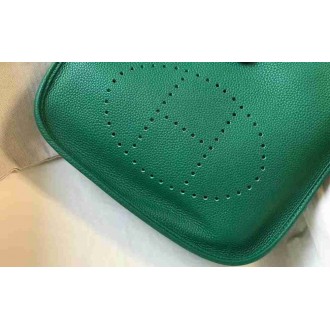Hermes Evelyne III 29 Bag In Vert Vertigo Clemence Leather