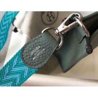 Hermes Evelyne III TPM Bag In Vert Amande Clemence Leather