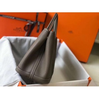 Hermes Garden Party 30 Bag In Taupe Clemence Leather