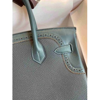 Hermes Ghillies Birkin 30cm Limited-edition Bag In Black Calfskin