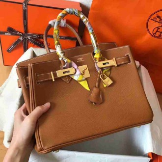 Hermes Gold Birkin 30cm Epsom Handmade Bag
