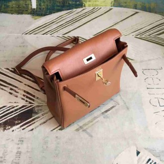 Hermes Gold Swift Kelly Ado PM Backpack