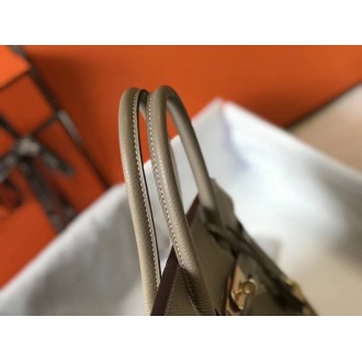 Hermes Grey Clemence Birkin 30cm Bag