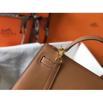 Hermes Kelly 25cm Sellier Bag In Gold Epsom Leather