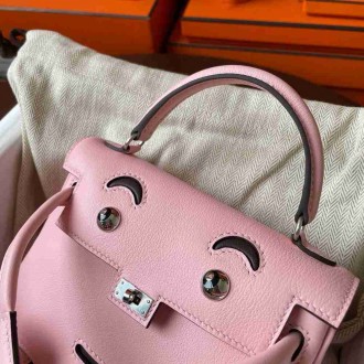 Hermes Kelly Doll Quelle Idole Bag in Rose Sakura Swift Calfskin
