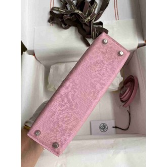 Hermes Kelly Mini II Sellier Handmade Bag In Mauve Sylvestre Epsom Calfskin
