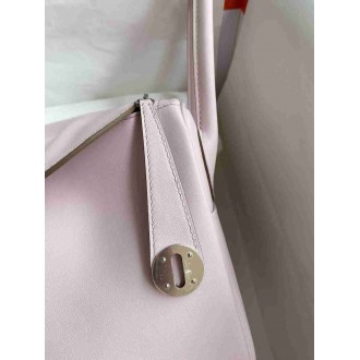 Hermes Lindy 26 Handmade Bag in Mauve Pale Swift Calfskin