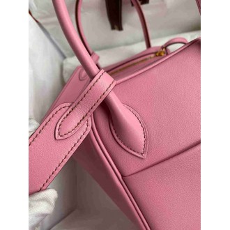 Hermes Lindy 26 Handmade Bag In Rose Confetti Swift Calfskin