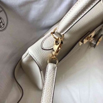 Hermes Beton Clemence Kelly 25cm GHW Bag