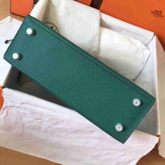 Hermes Malachite Epsom Kelly 28cm Handmade Bag