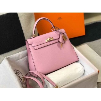 Hermes Mauve Sylvestre Epsom Kelly 25cm Sellier Bag GHW