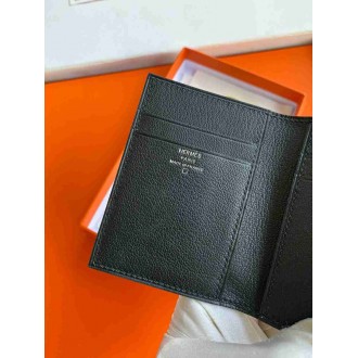 Hermes MC2 Euclide Card Holder in Black Matte Alligator Leather