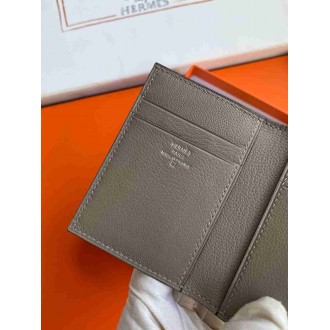 Hermes MC2 Euclide Card Holder in Blue Glacier Shiny Alligator Leather