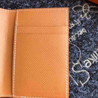 Hermes MC2 Euclide Card Holder In Gold Epsom Leather