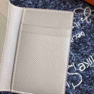 Hermes MC2 Euclide Card Holder In Taupe Epsom Leather