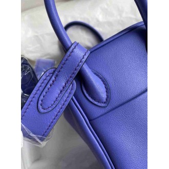 Hermes Mini Lindy Handmade Bag In Lilas Swift Leather