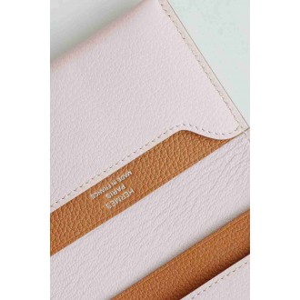 Hermes R.M.S Card Holder in Mauve Pale Evergrain Calfskin