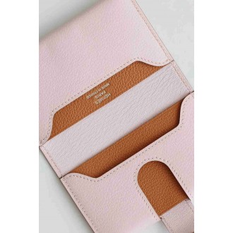 Hermes R.M.S Card Holder in Mauve Pale Evergrain Calfskin
