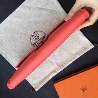 Hermes Rouge Pivoine Epsom Jige Elan 29 Clutch Bag