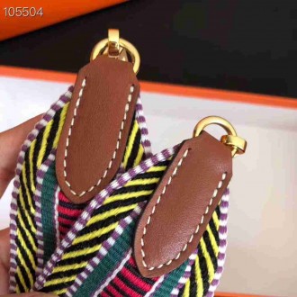 Hermes Sangle Cavale 50 mm Bag Strap Yellow Red