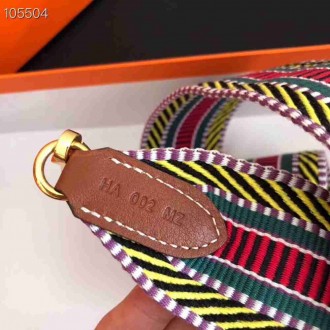 Hermes Sangle Cavale 50 mm Bag Strap Yellow Red