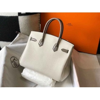 Hermes Touch Birkin 30cm Limited Edition White Bag
