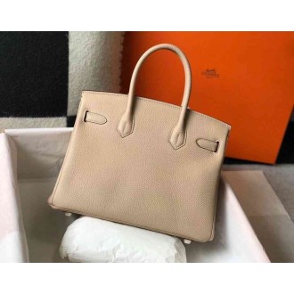 Hermes Trench Clemence Birkin 30cm Bag GHW