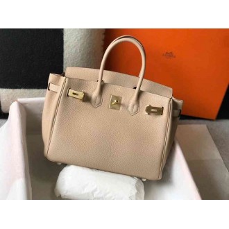 Hermes Trench Clemence Birkin 30cm Bag GHW