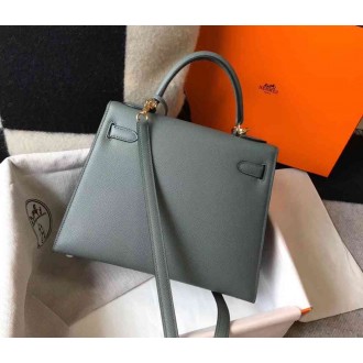 Hermes Vert Amande Epsom Kelly 28cm Sellier Bag GHW