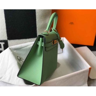 Hermes Vert Criquet Epsom Kelly 25cm Sellier Bag GHW