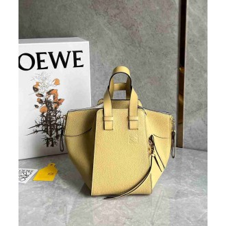 Loewe Compact Hammock Bag in Dark Butter Grained Calfskin