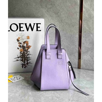 Loewe Compact Hammock Bag in Light Mauve Grained Calfskin