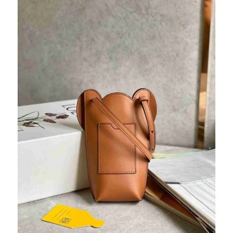Loewe Elephant Pocket in Brown Calfskin