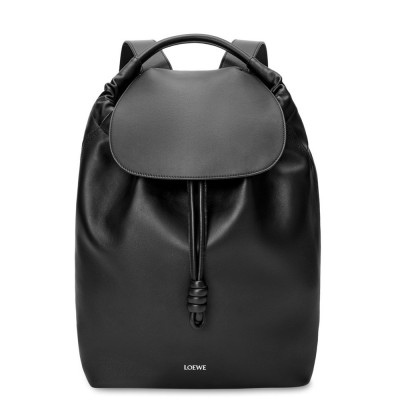 Loewe Flamenco Backpack in Black Supple Calfskin