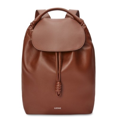 Loewe Flamenco Backpack in Brownie Supple Calfskin