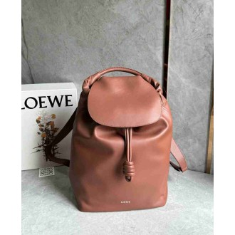 Loewe Flamenco Backpack in Brownie Supple Calfskin
