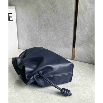 Loewe Flamenco Clutch Bag in Abyss Blue Nappa Calfskin