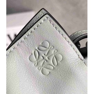 Loewe Flamenco Clutch Bag In Ash Grey Calfskin