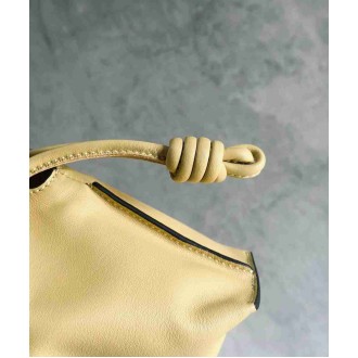 Loewe Flamenco Clutch Bag In Dark Butter Calfskin