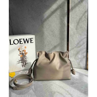 Loewe Flamenco Clutch Bag in Sand Nappa Calfskin
