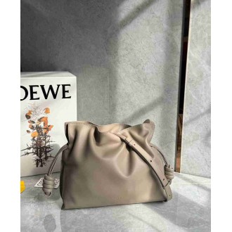 Loewe Flamenco Clutch Bag in Sand Nappa Calfskin