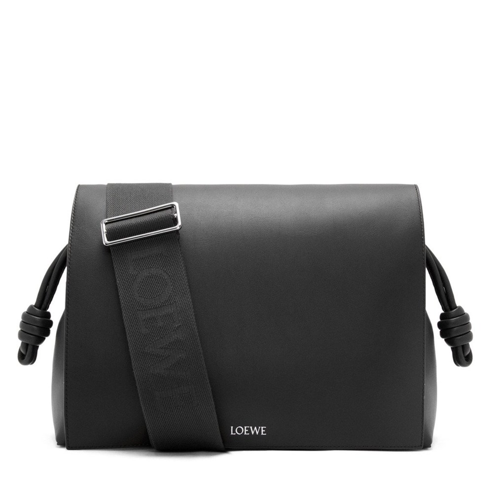 Loewe Flamenco Messenger Bag in Black Supple Calfskin