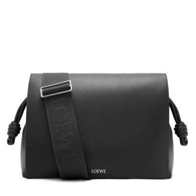 Loewe Flamenco Messenger Bag in Black Supple Calfskin