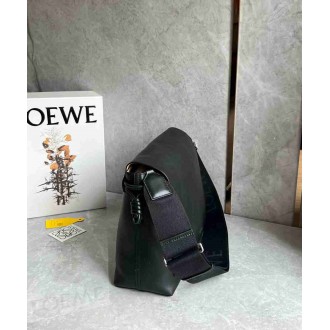 Loewe Flamenco Messenger Bag in Black Supple Calfskin