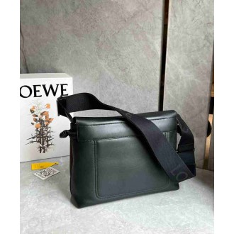Loewe Flamenco Messenger Bag in Black Supple Calfskin
